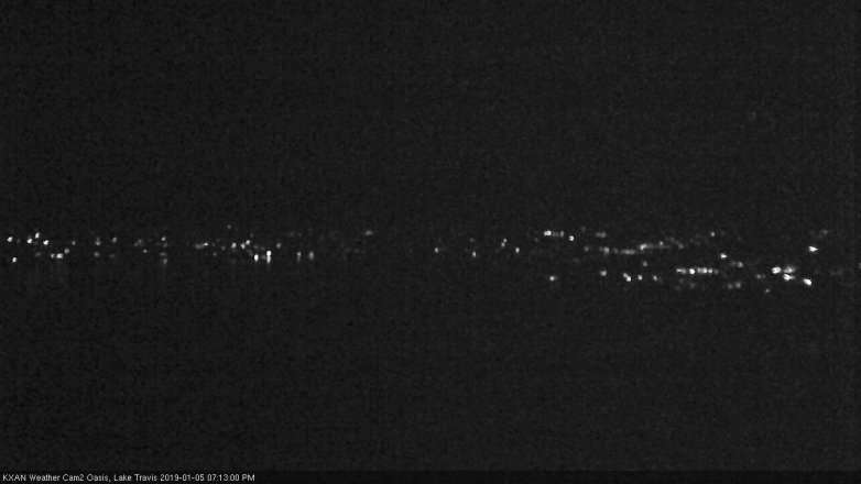Lake Travis webcam, January 5, 2019 6:15 PM CT