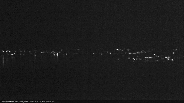 Lake Travis webcam, January 5, 2019 6:25 PM CT