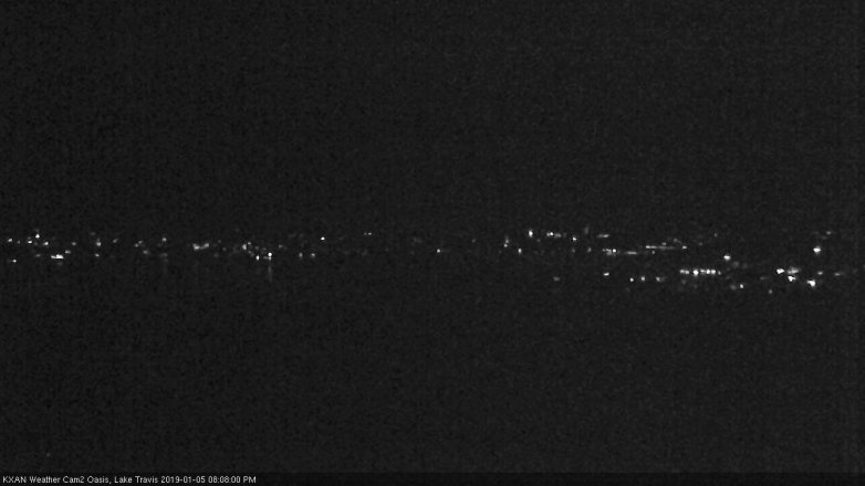Lake Travis webcam, January 5, 2019 7:10 PM CT
