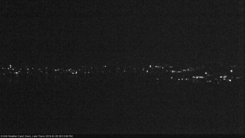 Lake Travis webcam, January 5, 2019 7:15 PM CT