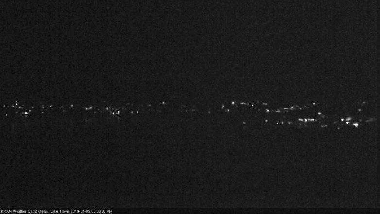 Lake Travis webcam, January 5, 2019 7:35 PM CT