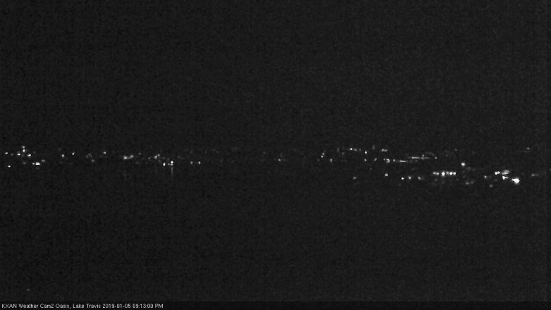 Lake Travis webcam, January 5, 2019 8:15 PM CT