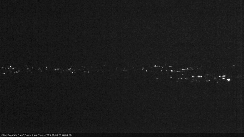 Lake Travis webcam, January 5, 2019 8:50 PM CT