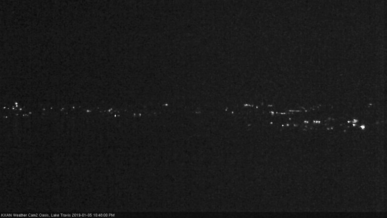 Lake Travis webcam, January 5, 2019 9:50 PM CT