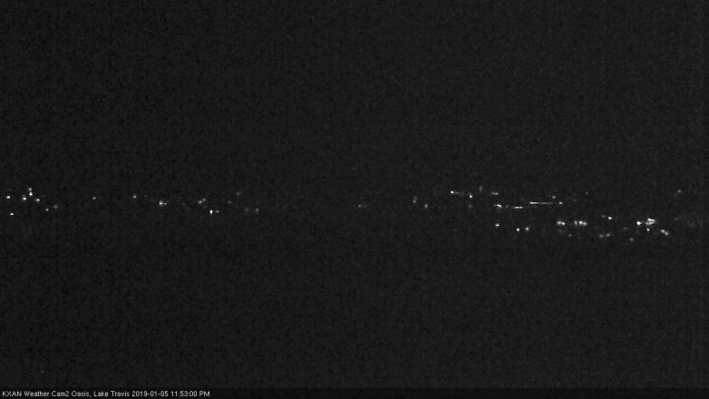 Lake Travis webcam, January 5, 2019 10:55 PM CT