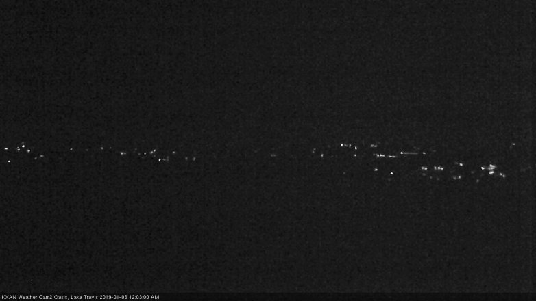 Lake Travis webcam, January 5, 2019 11:05 PM CT
