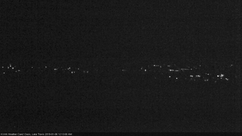 Lake Travis webcam, January 5, 2019 11:15 PM CT