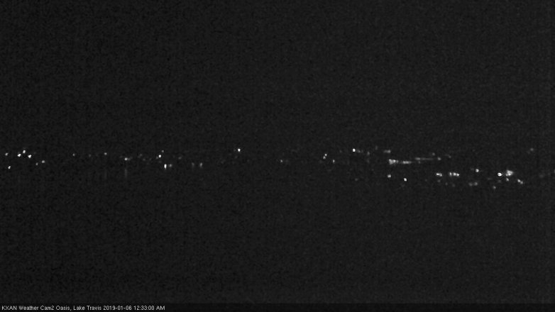 Lake Travis webcam, January 5, 2019 11:35 PM CT