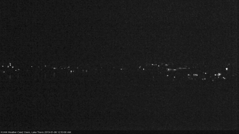 Lake Travis webcam, January 5, 2019 11:55 PM CT