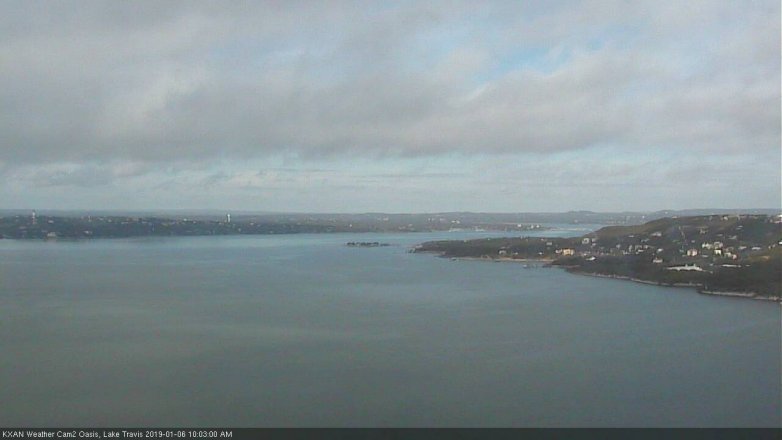 Lake Travis webcam, January 6, 2019 9:05 AM CT