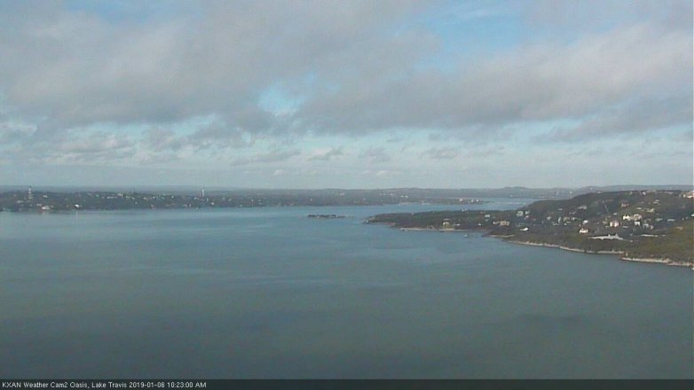 Lake Travis webcam, January 6, 2019 9:25 AM CT