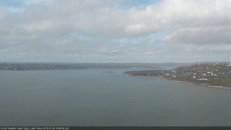 Lake Travis webcam, January 6, 2019 9:50 AM CT