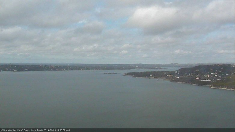 Lake Travis webcam, January 6, 2019 10:05 AM CT