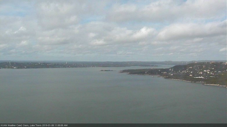 Lake Travis webcam, January 6, 2019 10:10 AM CT