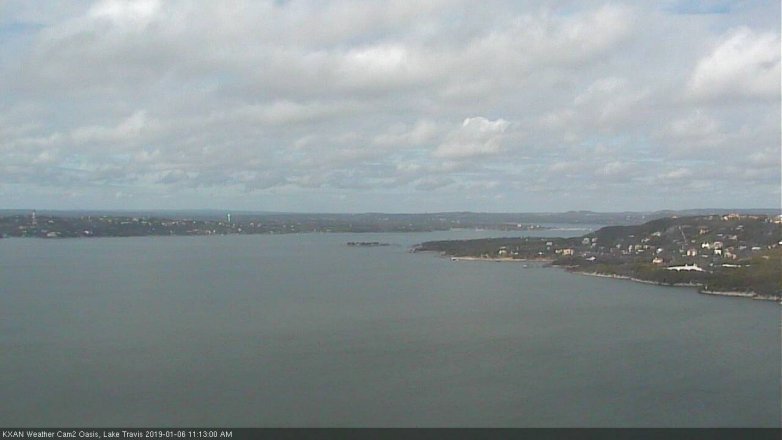 Lake Travis webcam, January 6, 2019 10:15 AM CT