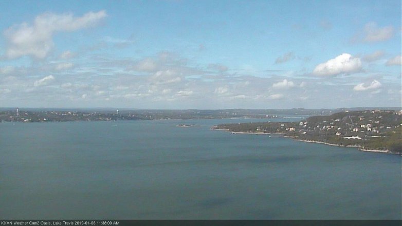 Lake Travis webcam, January 6, 2019 10:40 AM CT