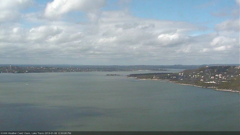Lake Travis webcam, January 6, 2019 11:05 AM CT