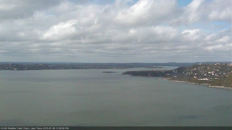 Lake Travis webcam, January 6, 2019 11:10 AM CT