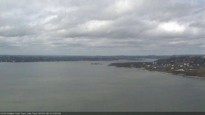 Lake Travis webcam, January 6, 2019 11:15 AM CT
