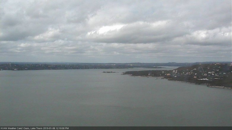 Lake Travis webcam, January 6, 2019 11:20 AM CT