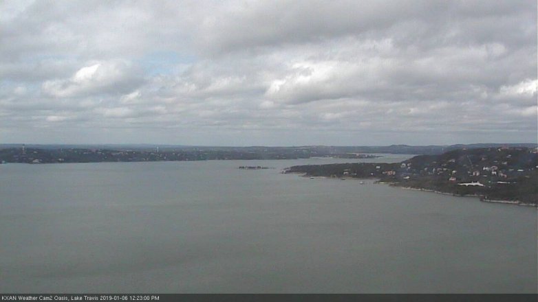 Lake Travis webcam, January 6, 2019 11:25 AM CT