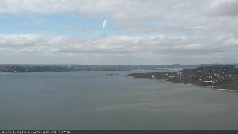 Lake Travis webcam, January 6, 2019 11:40 AM CT