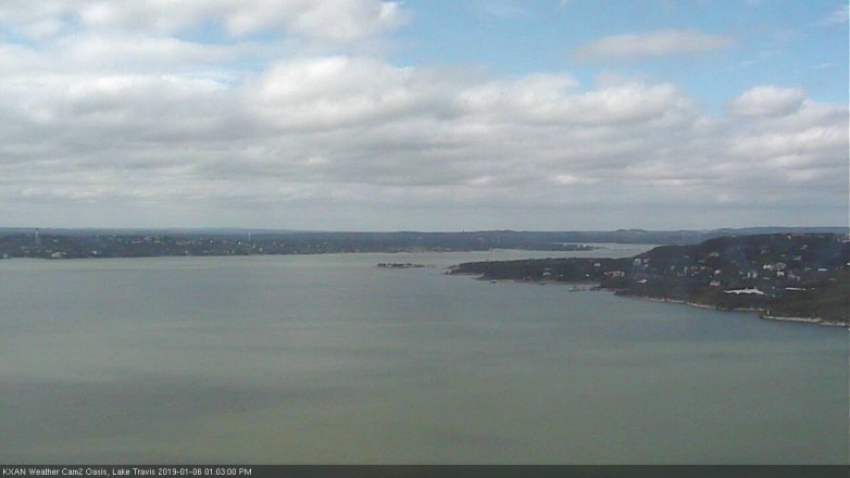 Lake Travis webcam, January 6, 2019 12:05 PM CT