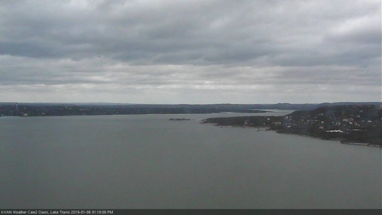 Lake Travis webcam, January 6, 2019 12:20 PM CT