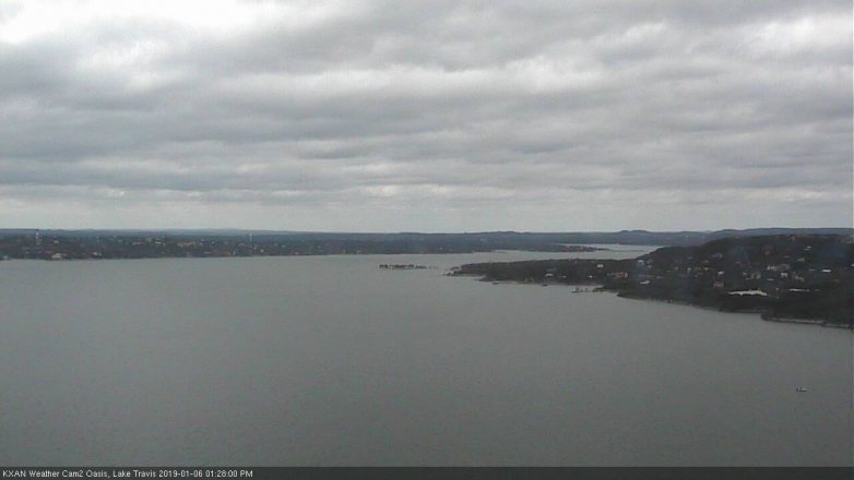 Lake Travis webcam, January 6, 2019 12:30 PM CT