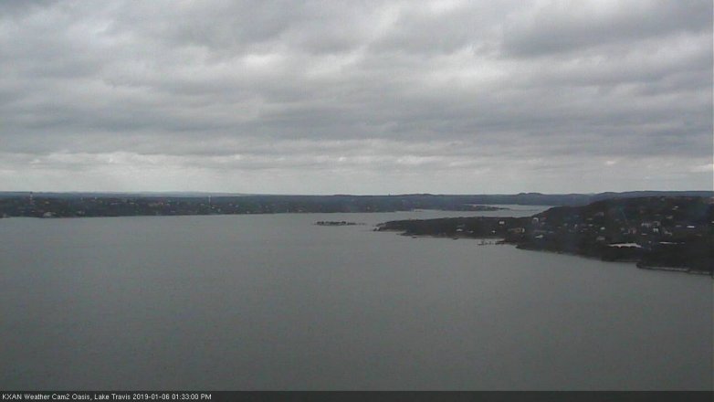 Lake Travis webcam, January 6, 2019 12:35 PM CT