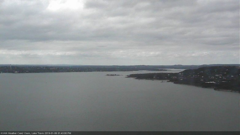 Lake Travis webcam, January 6, 2019 12:45 PM CT