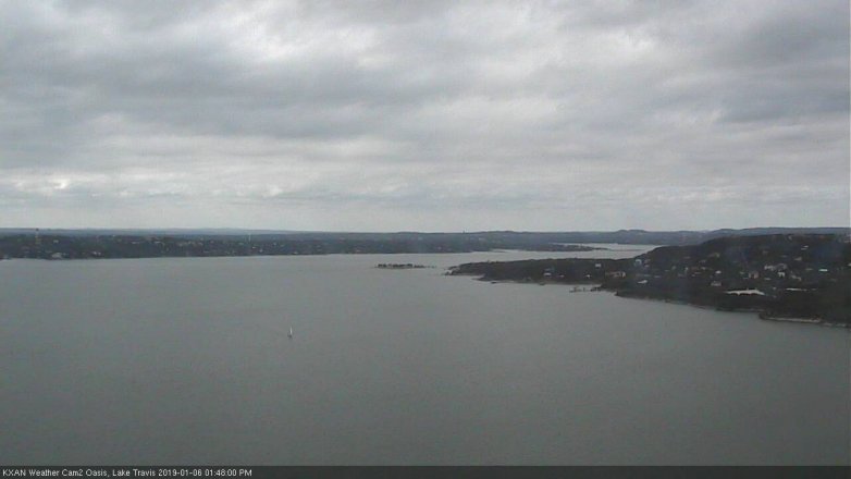 Lake Travis webcam, January 6, 2019 12:50 PM CT
