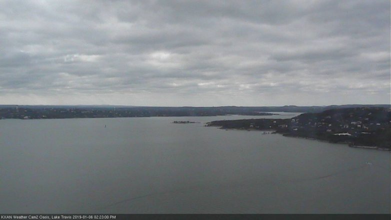 Lake Travis webcam, January 6, 2019 1:25 PM CT