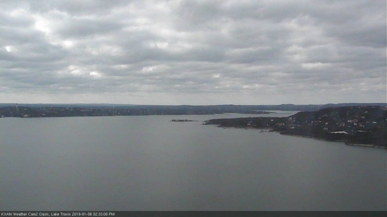 Lake Travis webcam, January 6, 2019 1:35 PM CT