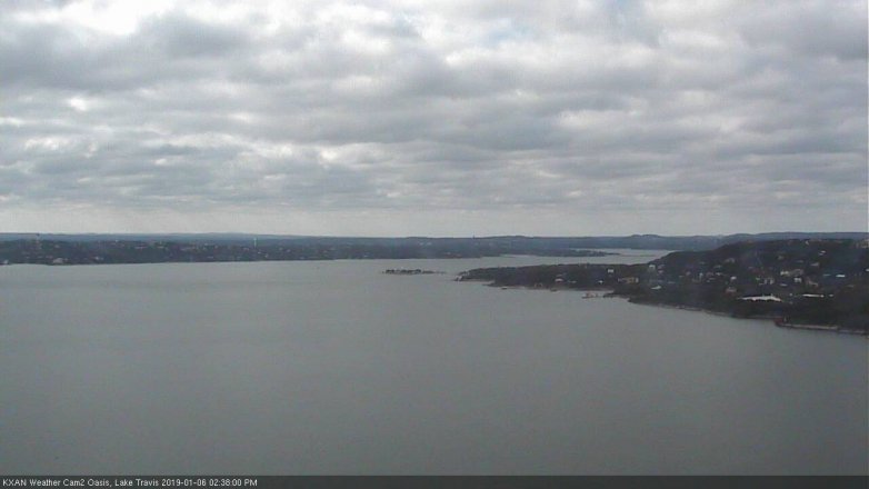 Lake Travis webcam, January 6, 2019 1:40 PM CT