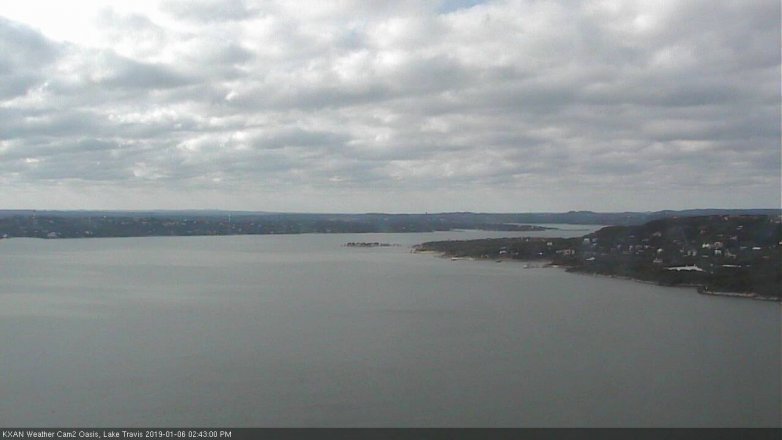 Lake Travis webcam, January 6, 2019 1:45 PM CT