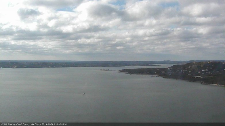 Lake Travis webcam, January 6, 2019 2:05 PM CT