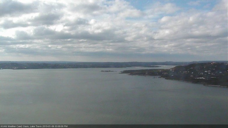 Lake Travis webcam, January 6, 2019 2:10 PM CT