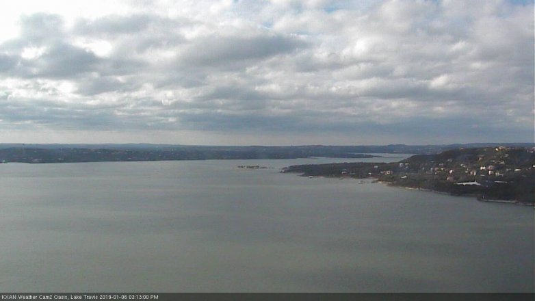 Lake Travis webcam, January 6, 2019 2:15 PM CT