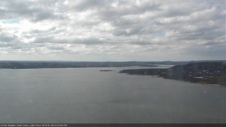 Lake Travis webcam, January 6, 2019 2:35 PM CT