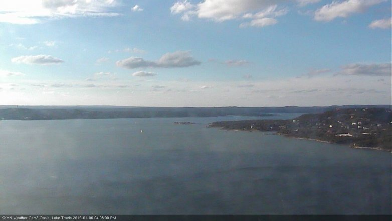 Lake Travis webcam, January 6, 2019 3:10 PM CT