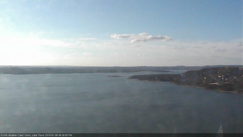 Lake Travis webcam, January 6, 2019 3:40 PM CT