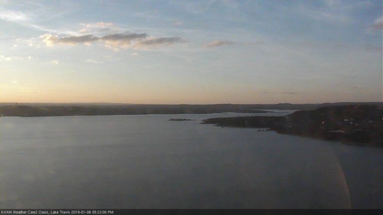 Lake Travis webcam, January 6, 2019 4:25 PM CT
