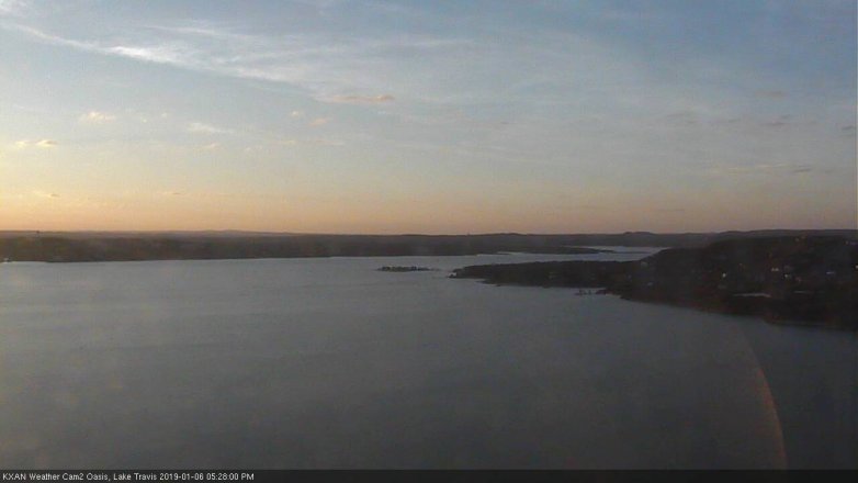 Lake Travis webcam, January 6, 2019 4:30 PM CT
