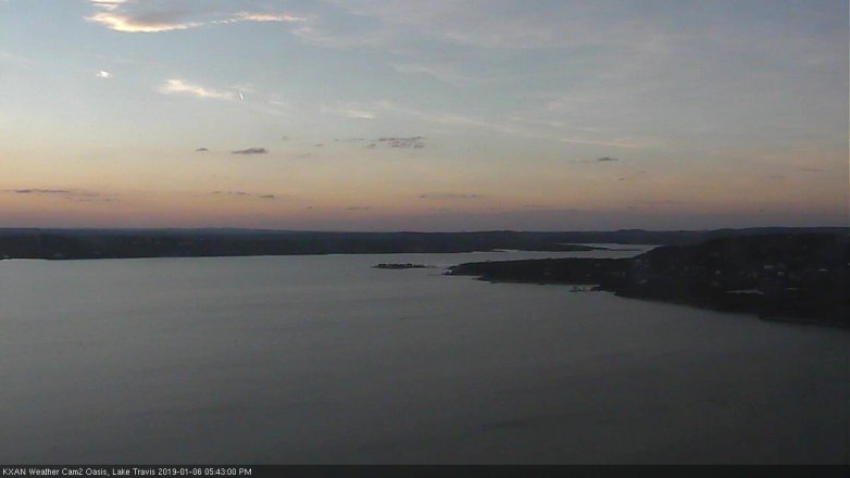 Lake Travis webcam, January 6, 2019 4:45 PM CT