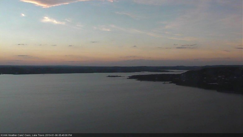 Lake Travis webcam, January 6, 2019 4:50 PM CT