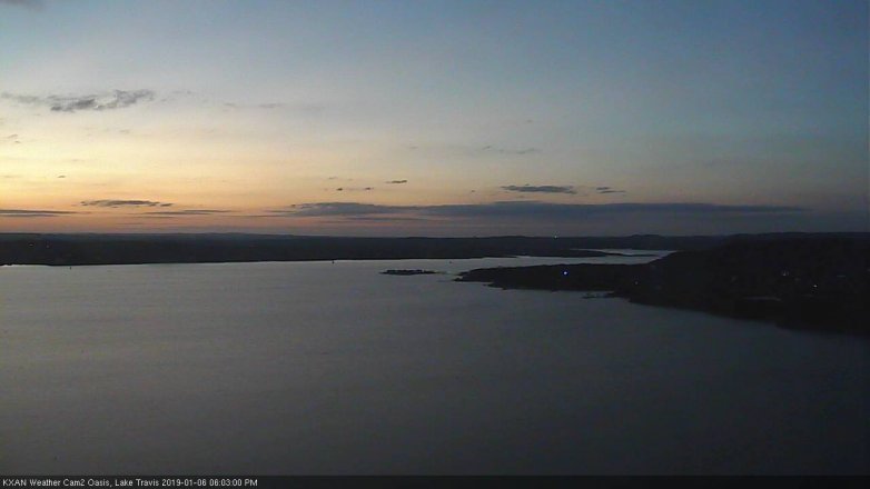 Lake Travis webcam, January 6, 2019 5:05 PM CT