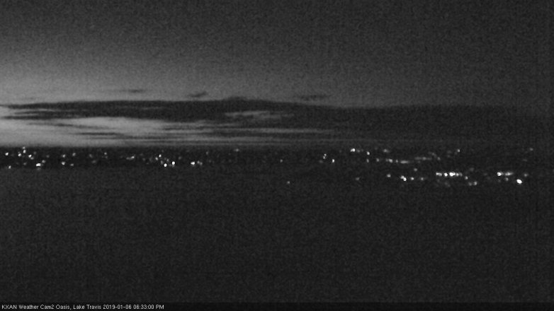 Lake Travis webcam, January 6, 2019 5:35 PM CT