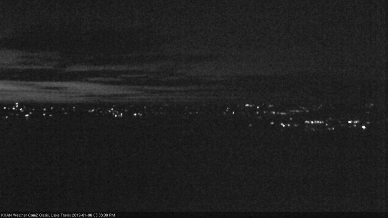 Lake Travis webcam, January 6, 2019 5:40 PM CT