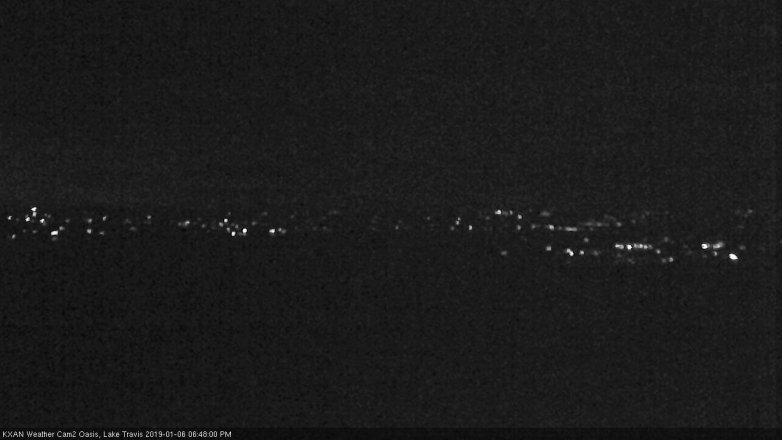 Lake Travis webcam, January 6, 2019 5:50 PM CT